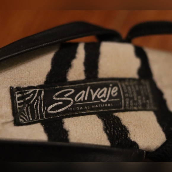 00's zebra print platform heels - Picture 2 of 4